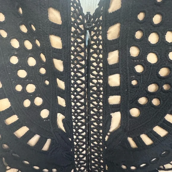 City Chic All Class Lacey overlay Black Dress Size 16 - Picture 8 of 16